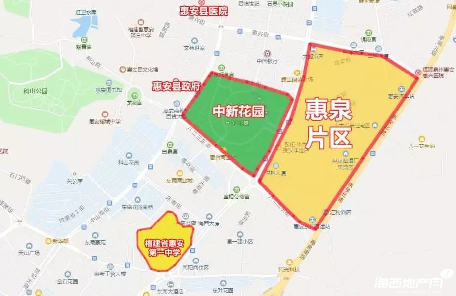 惠泉片區具體區位